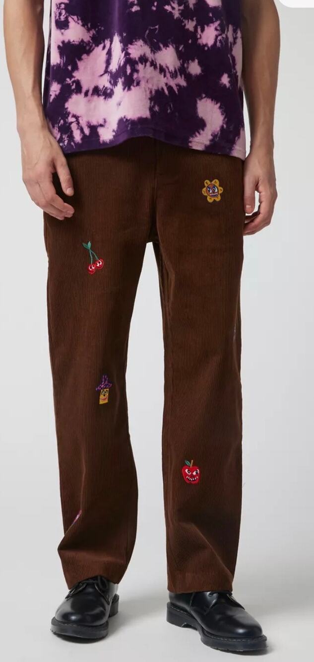 Teddy Fresh Applique Corduroy Pant Brown Size 26